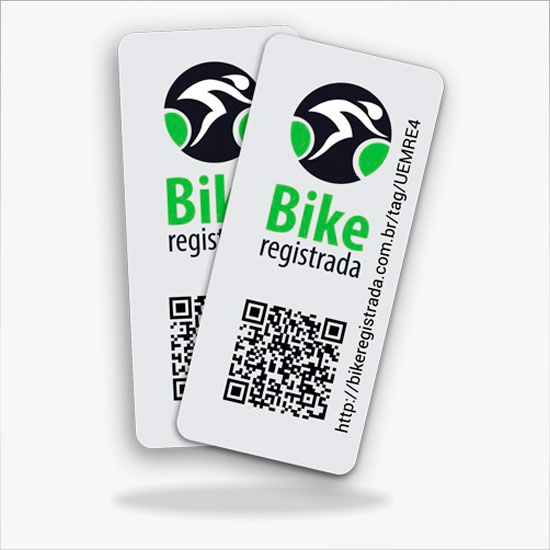 Selo de Segurança Bike Registrada Instituto Cicloativo do do Brasil